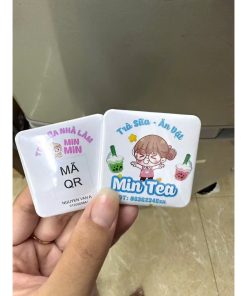 Alternative view of In Sticker Nam châm vuông ,khuôn kim Loại Dán Tủ Lạnh - In Mã QR Menu Tiện Lợi