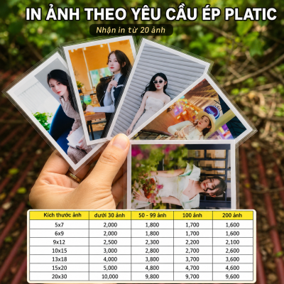 IN ẢNH THEO YÊU CẦU ÉP PLASTIC